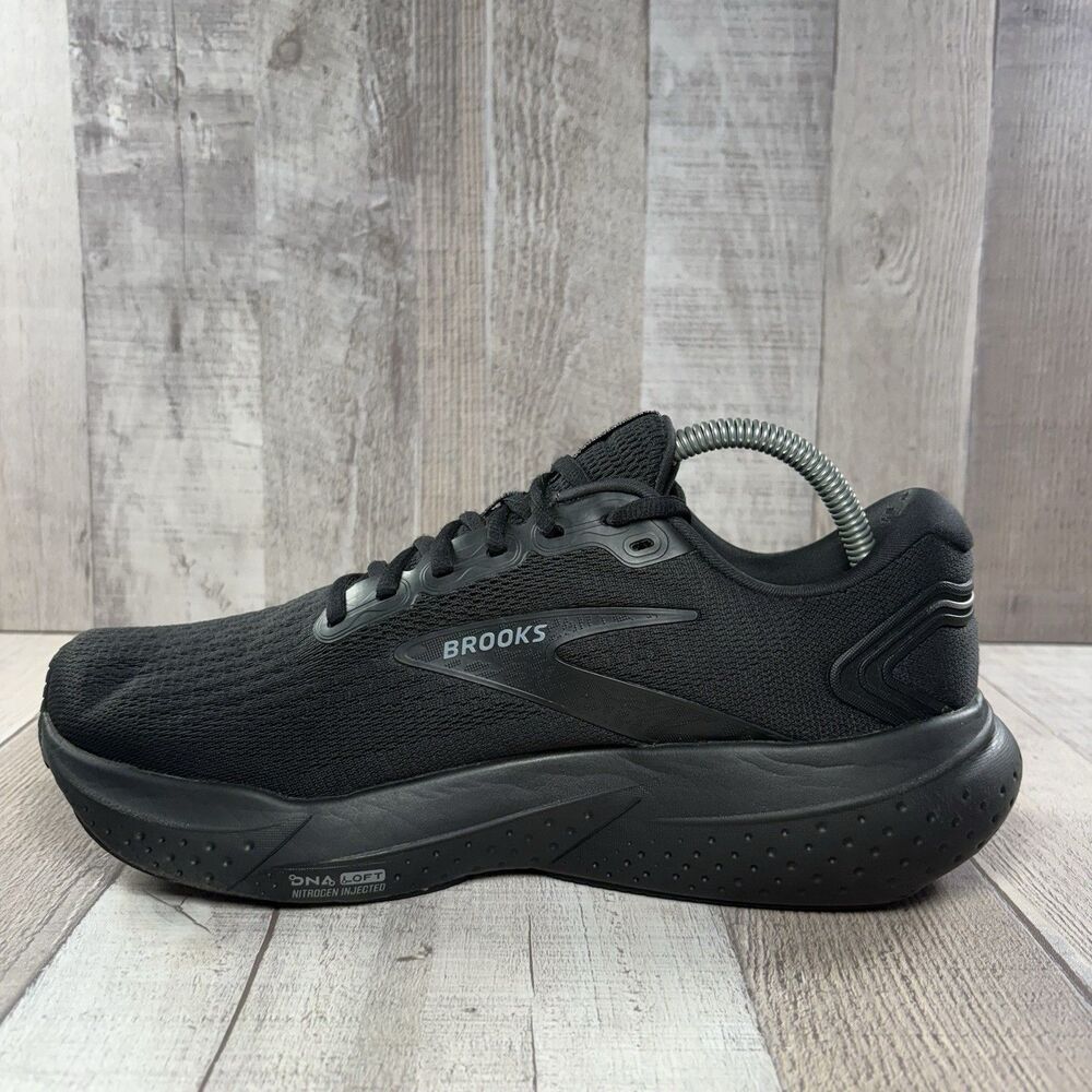 Brooks Glycerin 21 Men's 9.5 Running Shoes Athletic Sneakers DNA Triple Black - Picture 8 of 13